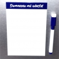 Tablita si marker magnetice albastru, Dumnezeu ma iubeste!